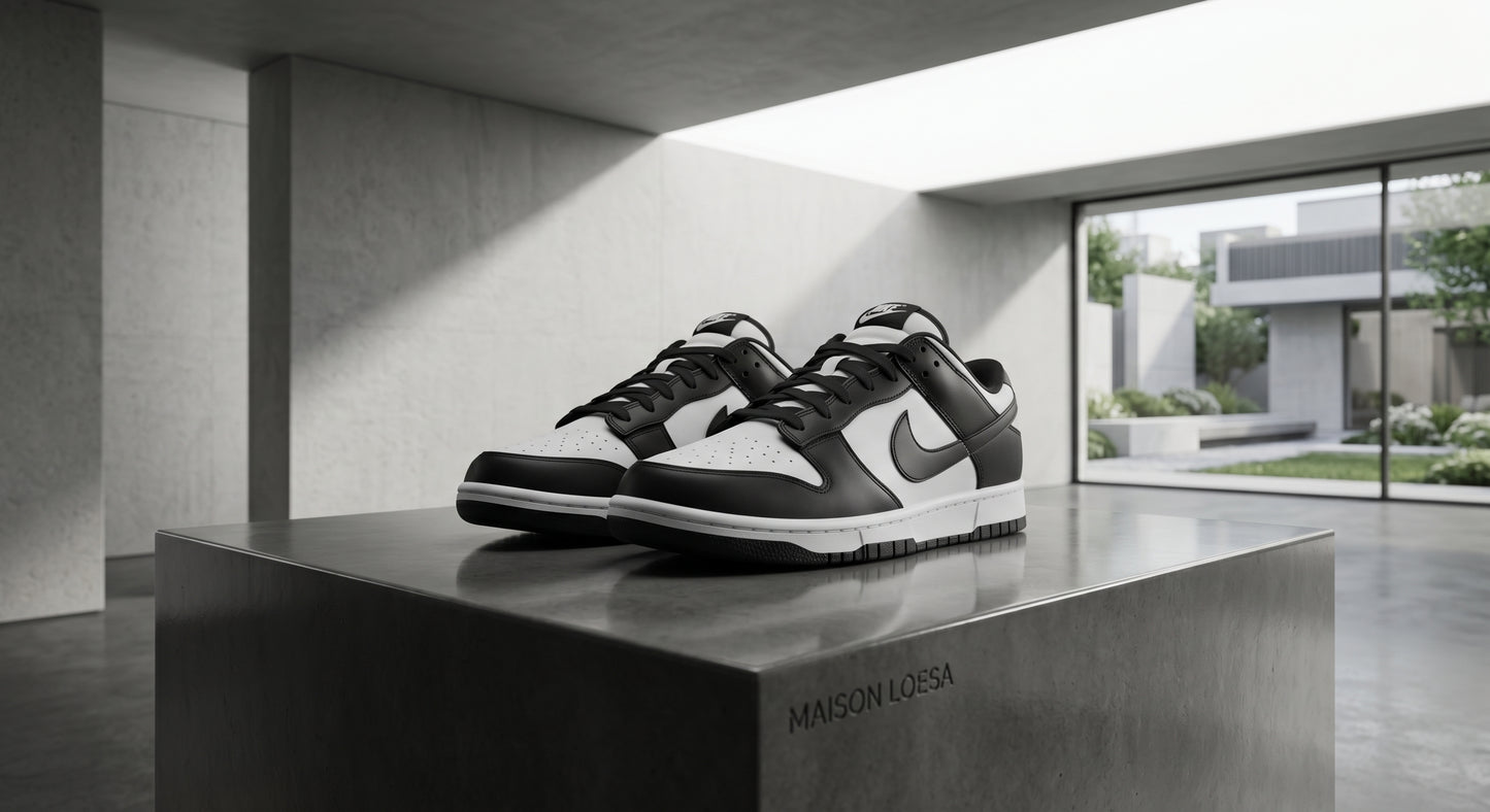 Tenis Dunk Blanco Negro