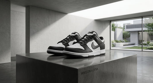 Tenis Dunk Blanco Negro