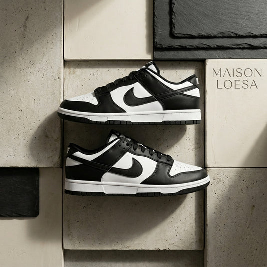 Tenis Dunk Blanco Negro